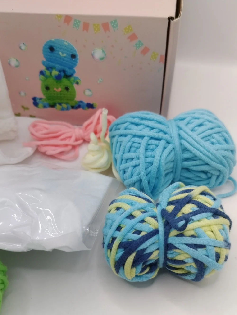 yes.sister! Octopus Pair Amigurumi Crochet Knit Kit DIY 3.5